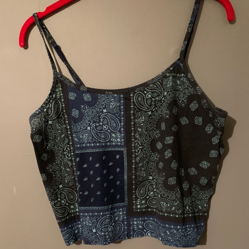 Blue Crop Top